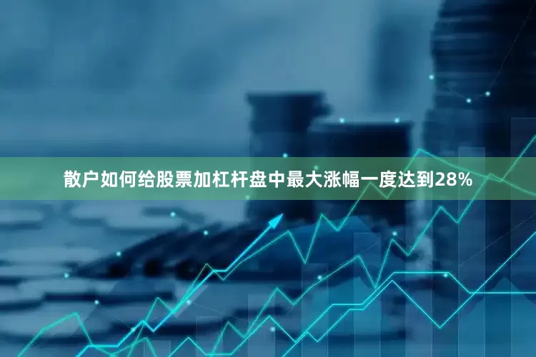 散户如何给股票加杠杆盘中最大涨幅一度达到28%