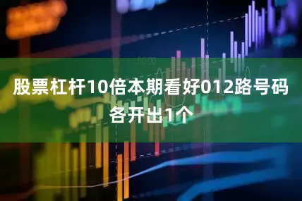 股票杠杆10倍本期看好012路号码各开出1个